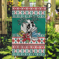 Hawaiian Skull Surfs Garden Flag Mele Kalikimaka Palaka Quilt Pattern - Polynesian Pride