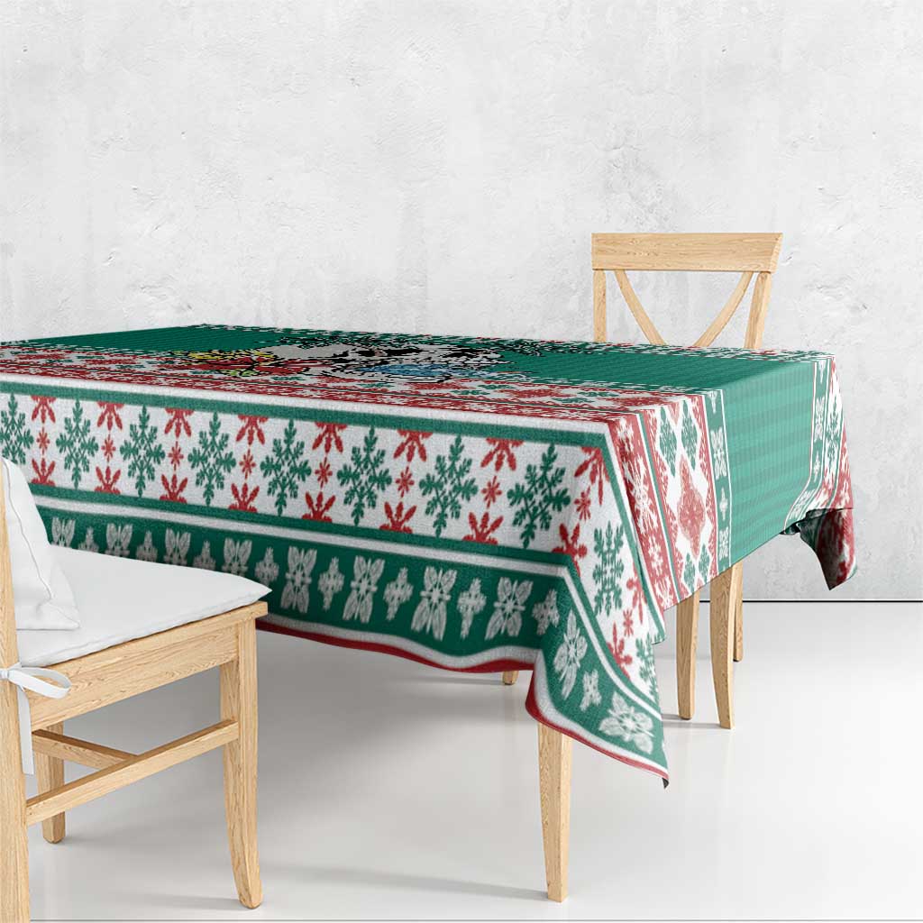 Hawaiian Skull Surfs Tablecloth Mele Kalikimaka Palaka Quilt Pattern - Polynesian Pride