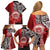 Aloha Vintage Hawaii Tribal Family Matching Off Shoulder Short Dress and Hawaiian Shirt Red Style LT9 - Polynesian Pride