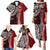 Aloha Vintage Hawaii Tribal Family Matching Puletasi Dress and Hawaiian Shirt Red Style LT9 - Polynesian Pride