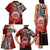 Aloha Vintage Hawaii Tribal Family Matching Tank Maxi Dress and Hawaiian Shirt Red Style LT9 - Polynesian Pride