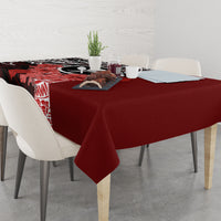 Aloha Vintage Hawaii Tribal Tablecloth Red Style LT9 - Polynesian Pride