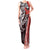 Aloha Vintage Hawaii Tribal Tank Maxi Dress Red Style LT9 Women Red - Polynesian Pride