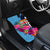 Bula Fiji Vintage Fijian Masi Pattern Car Mats Blue Unique LT9 - Polynesian Pride