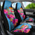 Bula Fiji Vintage Fijian Masi Pattern Car Seat Cover Blue Unique LT9 - Polynesian Pride