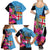 Bula Fiji Vintage Fijian Masi Pattern Family Matching Summer Maxi Dress and Hawaiian Shirt Blue Unique LT9 - Polynesian Pride