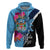 Bula Fiji Vintage Fijian Masi Pattern Hoodie Blue Unique LT9 Pullover Hoodie Blue - Polynesian Pride