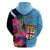 Bula Fiji Vintage Fijian Masi Pattern Hoodie Blue Unique LT9 - Polynesian Pride