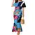 Bula Fiji Vintage Fijian Masi Pattern Mermaid Dress Blue Unique LT9 Women Blue - Polynesian Pride