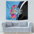 Bula Fiji Vintage Fijian Masi Pattern Tapestry Blue Unique LT9 - Polynesian Pride