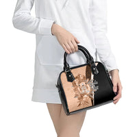 Bula Fiji Vintage Fijian Masi Pattern Shoulder Handbag Peach Fuzz Unique LT9 - Polynesian Pride