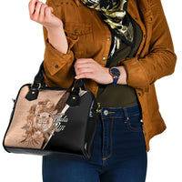 Bula Fiji Vintage Fijian Masi Pattern Shoulder Handbag Peach Fuzz Unique LT9 - Polynesian Pride