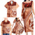 Vintage Tonga Kahoa Heilala Flower Family Matching Long Sleeve Bodycon Dress and Hawaiian Shirt LT9 - Polynesian Pride