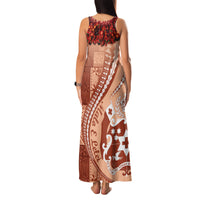 Vintage Tonga Kahoa Heilala Flower Family Matching Tank Maxi Dress and Hawaiian Shirt LT9 - Polynesian Pride