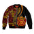 Vintage Tonga Malo E Lelei Ngatu Pattern Bomber Jacket LT9 Unisex Red - Polynesian Pride