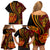 Vintage Tonga Malo E Lelei Ngatu Pattern Family Matching Off Shoulder Short Dress and Hawaiian Shirt LT9 - Polynesian Pride