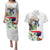 Philippines Eagle and Sampaguita Flowers Couples Matching Puletasi and Hawaiian Shirt Polynesian Pattern
