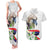Philippines Eagle and Sampaguita Flowers Couples Matching Tank Maxi Dress and Hawaiian Shirt Polynesian Pattern