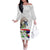 Philippines Eagle and Sampaguita Flowers Family Matching Off The Shoulder Long Sleeve Dress and Hawaiian Shirt Polynesian Pattern