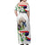 Philippines Eagle and Sampaguita Flowers Family Matching Off Shoulder Maxi Dress and Hawaiian Shirt Polynesian Pattern