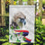 Philippines Eagle and Sampaguita Flowers Garden Flag Polynesian Pattern