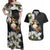 Philippines Eagle with Coat Of Arm Couples Matching Off Shoulder Maxi Dress and Hawaiian Shirt Simple Sampaguita Jasmine