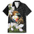 Philippines Eagle with Coat Of Arm Family Matching Off The Shoulder Long Sleeve Dress and Hawaiian Shirt Simple Sampaguita Jasmine