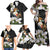 Philippines Eagle with Coat Of Arm Family Matching Off Shoulder Maxi Dress and Hawaiian Shirt Simple Sampaguita Jasmine