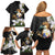 Philippines Eagle with Coat Of Arm Family Matching Off Shoulder Short Dress and Hawaiian Shirt Simple Sampaguita Jasmine