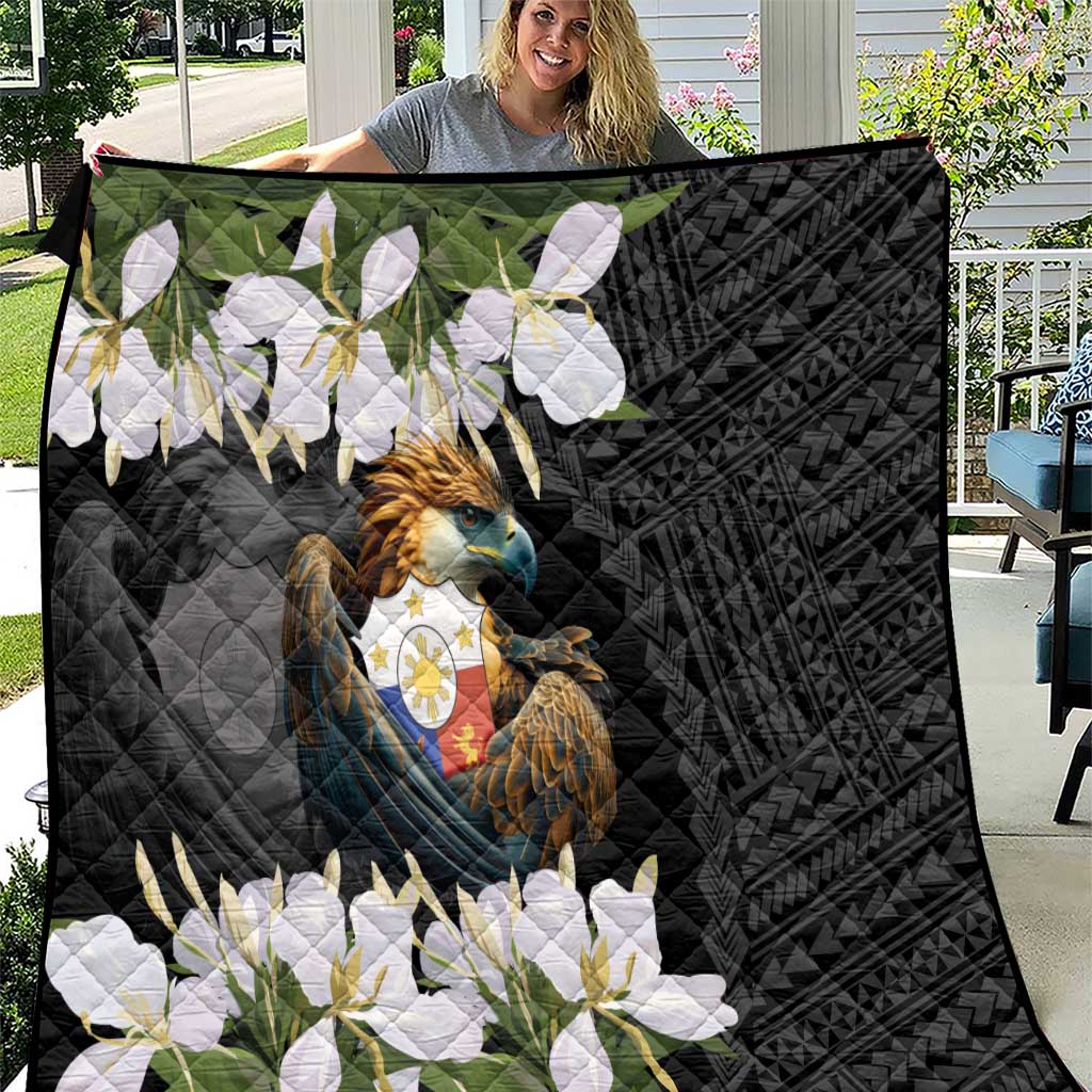 Philippines Eagle with Coat Of Arm Quilt Simple Sampaguita Jasmine
