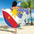 Philippines Flag Beach Blanket Sampaguita Jasmine with Polynesian Tribal