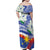 Philippines Flag Family Matching Off Shoulder Maxi Dress and Hawaiian Shirt Sampaguita Jasmine with Polynesian Tribal