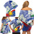 Philippines Flag Family Matching Off Shoulder Short Dress and Hawaiian Shirt Sampaguita Jasmine with Polynesian Tribal