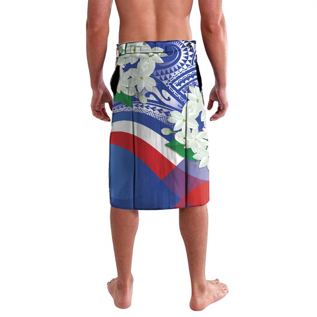 Philippines Flag Lavalava Sampaguita Jasmine with Polynesian Tribal