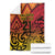 New Zealand Rangatira Custom Blanket Red and Gold Niho Taniwha Maori Tribal