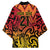 New Zealand Rangatira Custom Kimono Red and Gold Niho Taniwha Maori Tribal - Polynesian Pride