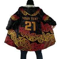 New Zealand Rugby Pacific Custom Cloak Rangatira Maori Kowhaiwhai Pattern - Polynesian Pride