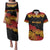New Zealand Rugby Pacific Custom Couples Matching Puletasi and Hawaiian Shirt Rangatira Maori Kowhaiwhai Pattern