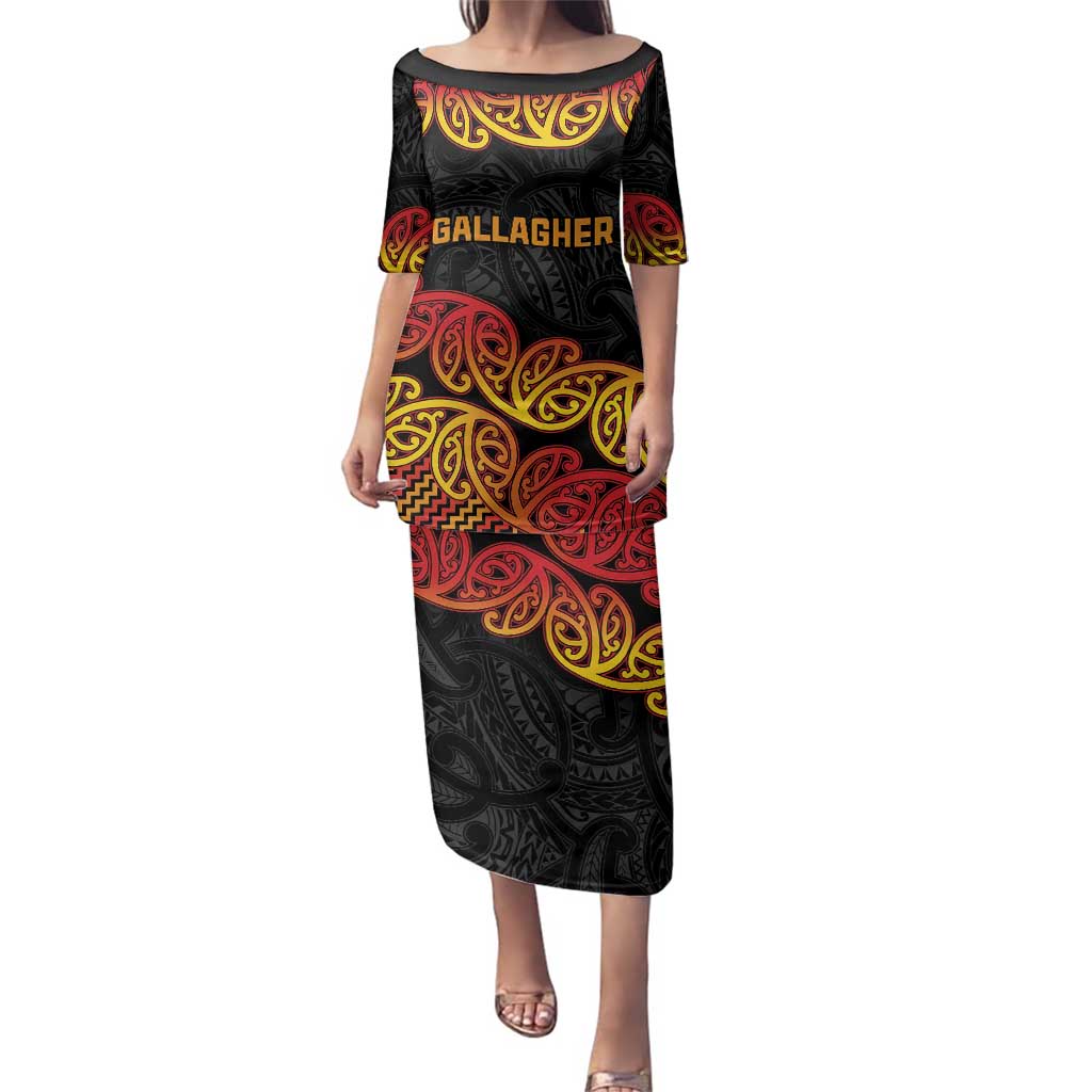 New Zealand Rugby Pacific Custom Family Matching Puletasi and Hawaiian Shirt Rangatira Maori Kowhaiwhai Pattern