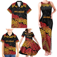 New Zealand Rugby Pacific Custom Family Matching Tank Maxi Dress and Hawaiian Shirt Rangatira Maori Kowhaiwhai Pattern