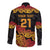 New Zealand Rugby Pacific Custom Long Sleeve Button Shirt Rangatira Maori Kowhaiwhai Pattern
