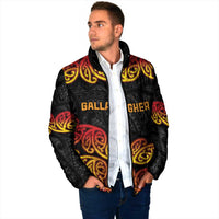 New Zealand Rugby Pacific Custom Padded Jacket Rangatira Maori Kowhaiwhai Pattern - Polynesian Pride