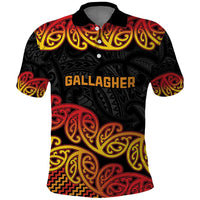 New Zealand Rugby Pacific Custom Polo Shirt Rangatira Maori Kowhaiwhai Pattern