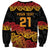 New Zealand Rugby Pacific Custom Sweatshirt Rangatira Maori Kowhaiwhai Pattern