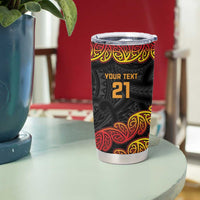 New Zealand Rugby Pacific Custom Tumbler Cup Rangatira Maori Kowhaiwhai Pattern