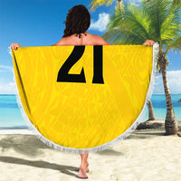 New Zealand Rugby Pacific Custom Beach Blanket Hau Awhiowhio Maori Tribal Tattoo