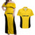 New Zealand Rugby Pacific Custom Couples Matching Off Shoulder Maxi Dress and Hawaiian Shirt Hau Awhiowhio Maori Tribal Tattoo