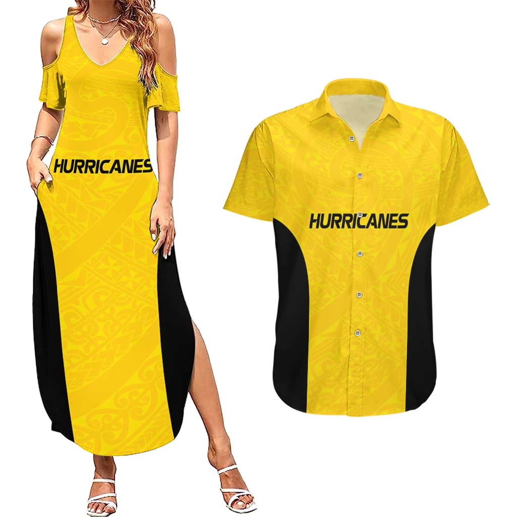 New Zealand Rugby Pacific Custom Couples Matching Summer Maxi Dress and Hawaiian Shirt Hau Awhiowhio Maori Tribal Tattoo