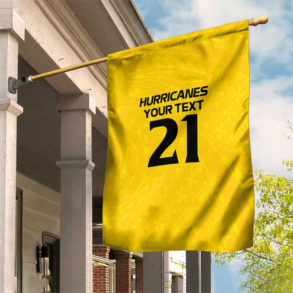 New Zealand Rugby Pacific Custom Garden Flag Hau Awhiowhio Maori Tribal Tattoo