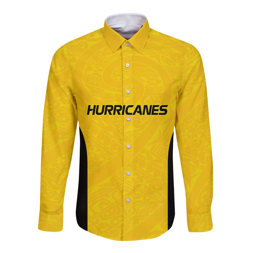 New Zealand Rugby Pacific Custom Long Sleeve Button Shirt Hau Awhiowhio Maori Tribal Tattoo